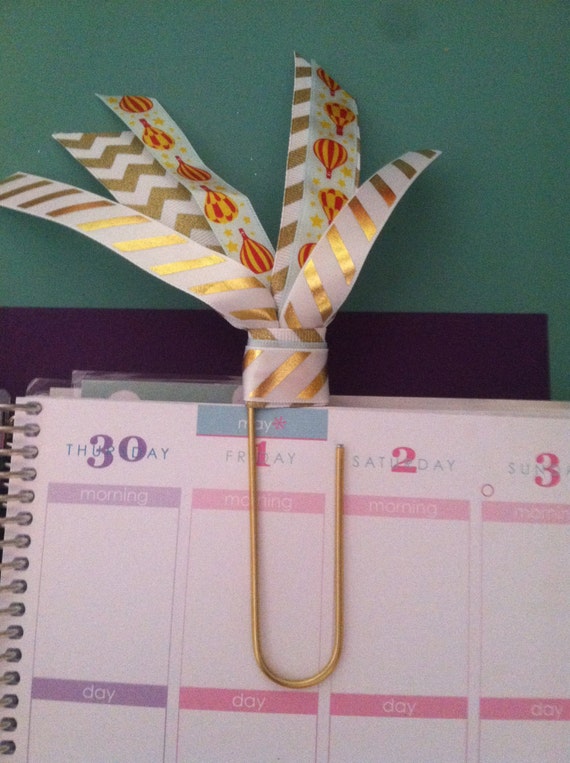 Big Paper Clip Bookmark by YouGottaCraftThat on Etsy