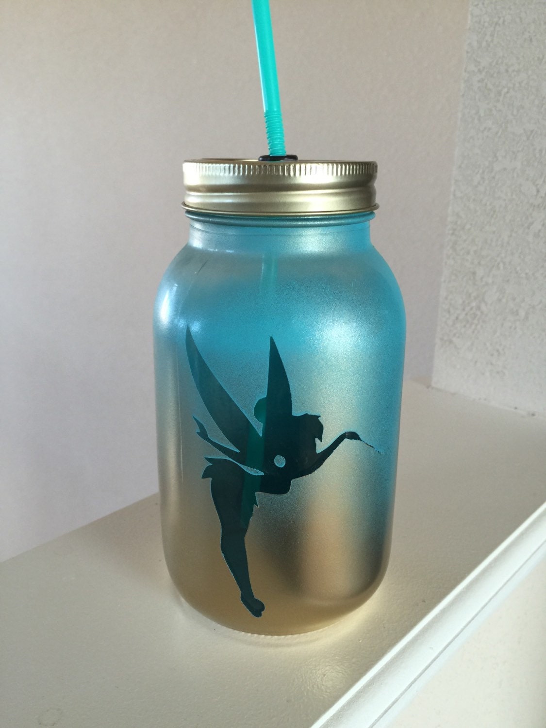 INSPIRED By Tinkerbell Mason Jar.