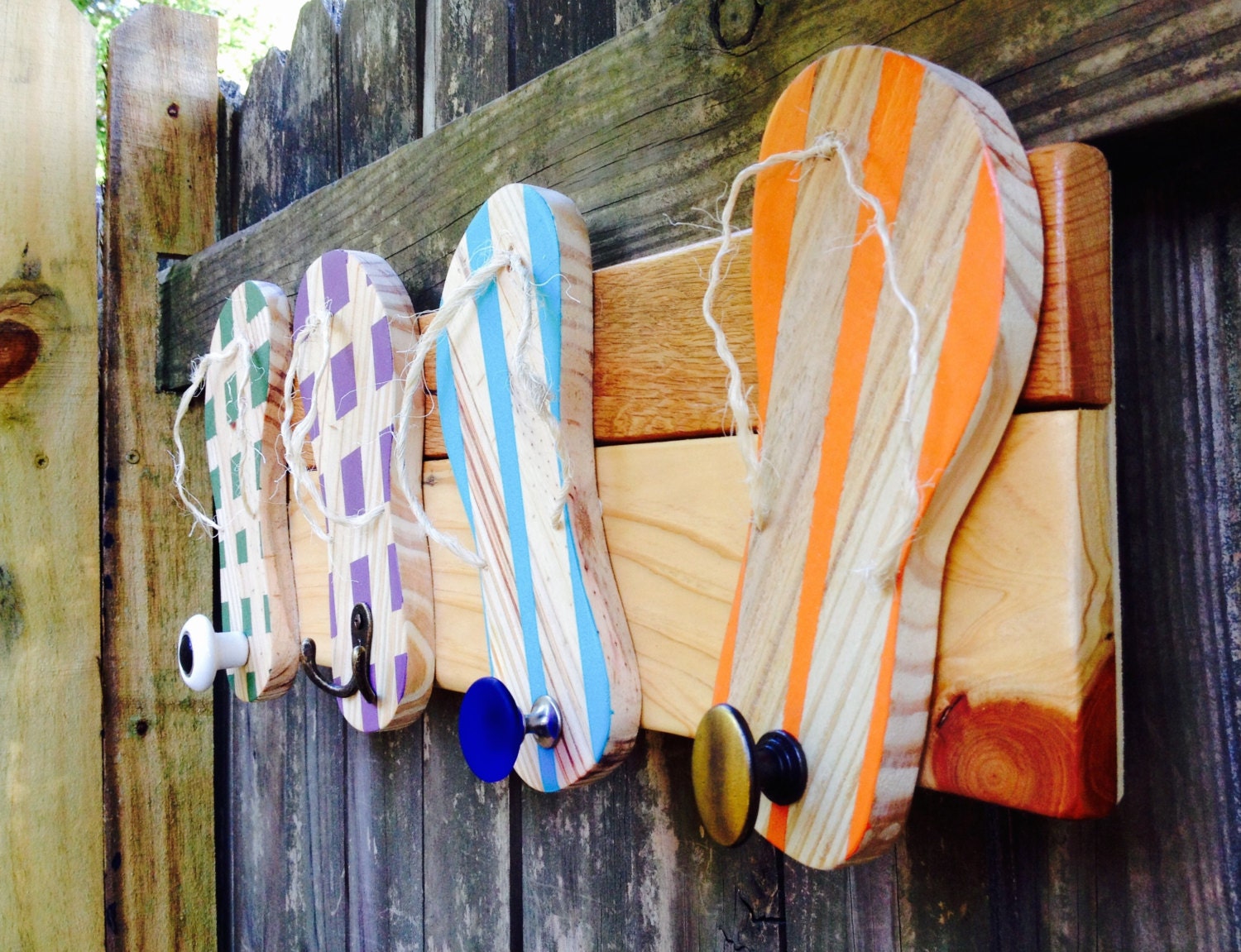 Flip Flop Towel Holder Outdoor Shower Hooks Beach Towel Rack