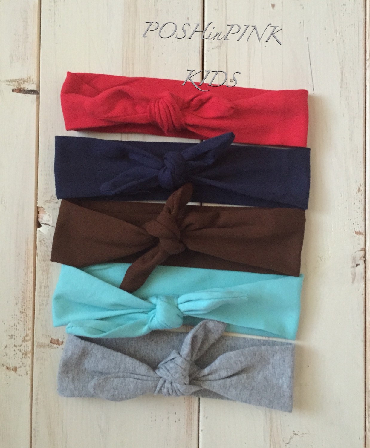 Girls head wrap tie knot headband baby headband by POSHinPINKKIDS