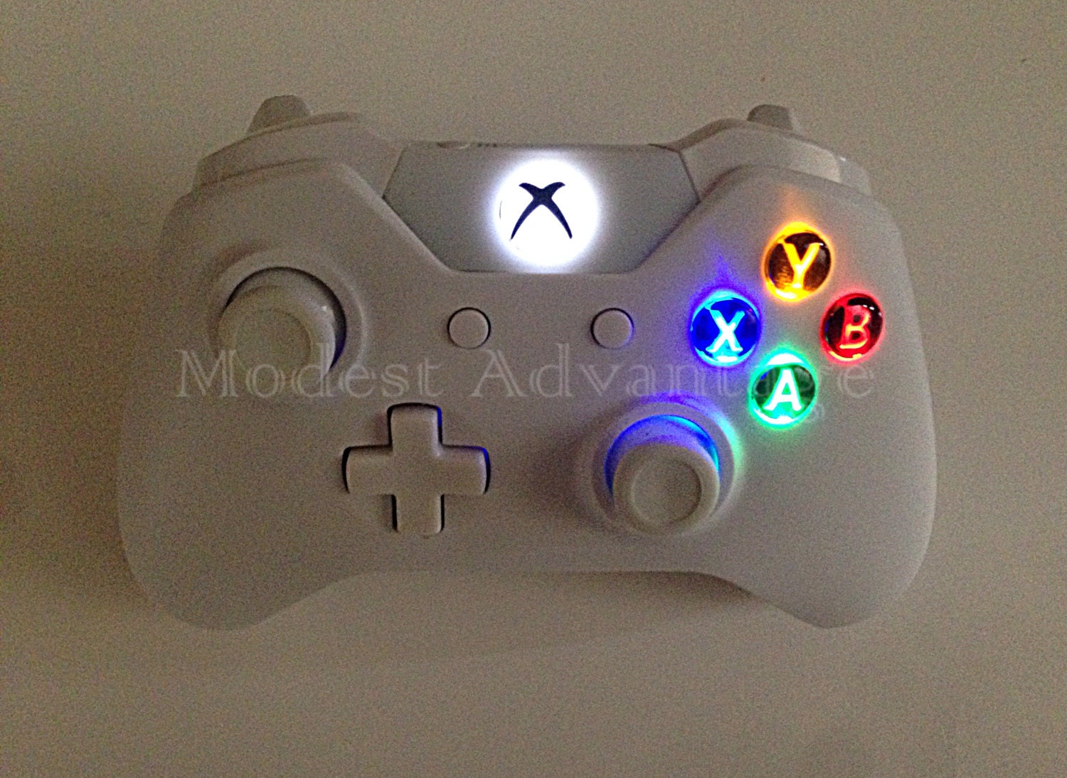 Xbox One Controller Abxy Underglow By Modestadvantage On Etsy