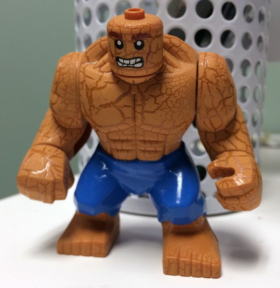 THE THING Custom Minifigure 100% LEGO Compatible Marvel