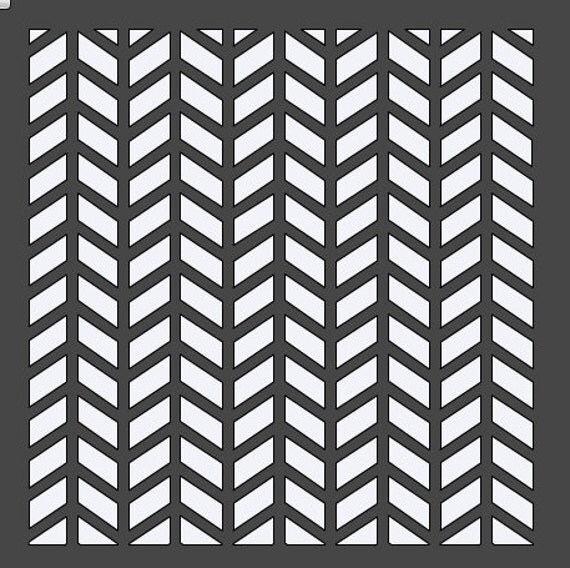 Herringbone Stencil Style 2 12x12 by HouseofDavis on Etsy