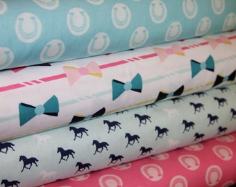 Derby Style fabric bundle by by Melissa Mortenson for Riley Blake Designs - 1/2 yard bundle - 4 total