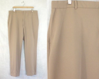 35%offJuly21-24 mens golf pants size 40x30, khaki brown pants, wrinkle free 70s pants, mens pants, mens trousers, man men