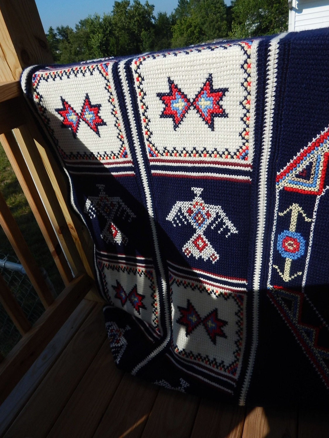 Native American Jewelry blanket vintage by CherokeeKachinaCasey
