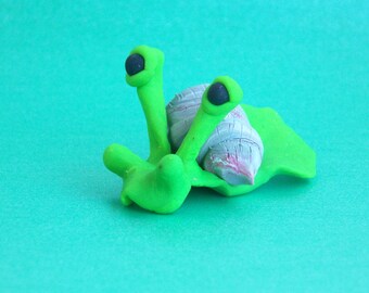 Snail, Polymer clay figurine/decoration Mother's Day
