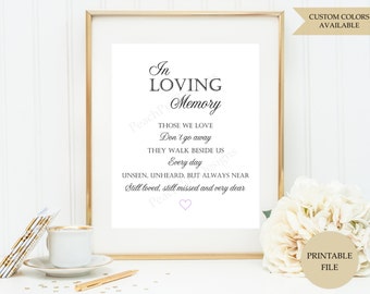 Wedding Sign Memorial Plaque Memorial quotes Those We Love