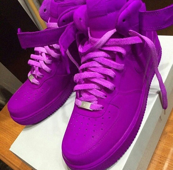 New Custom Painted All Purple All Sizes Nike Air by KapeClothingCo