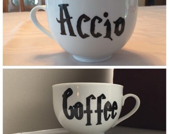 Harry Potter Mug, Oversized 20 oz Mug - Accio Coffee, Tea - Customizable