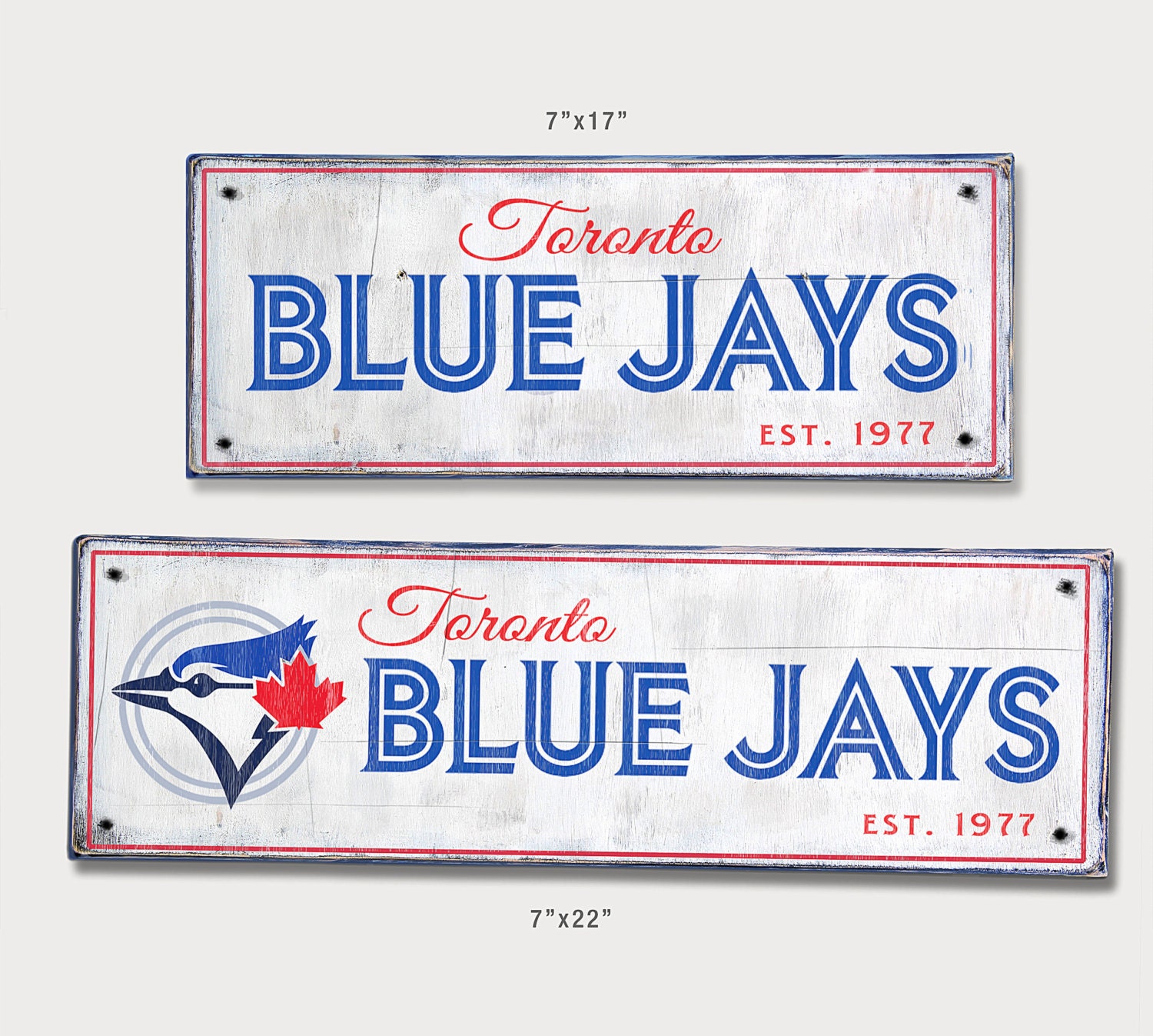 Toronto Blue Jays distressed Wood sign Blue Jays rustic home