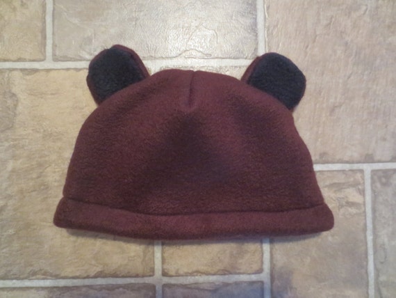 Fleece Bear Hat by SpottedLoveAlaska on Etsy