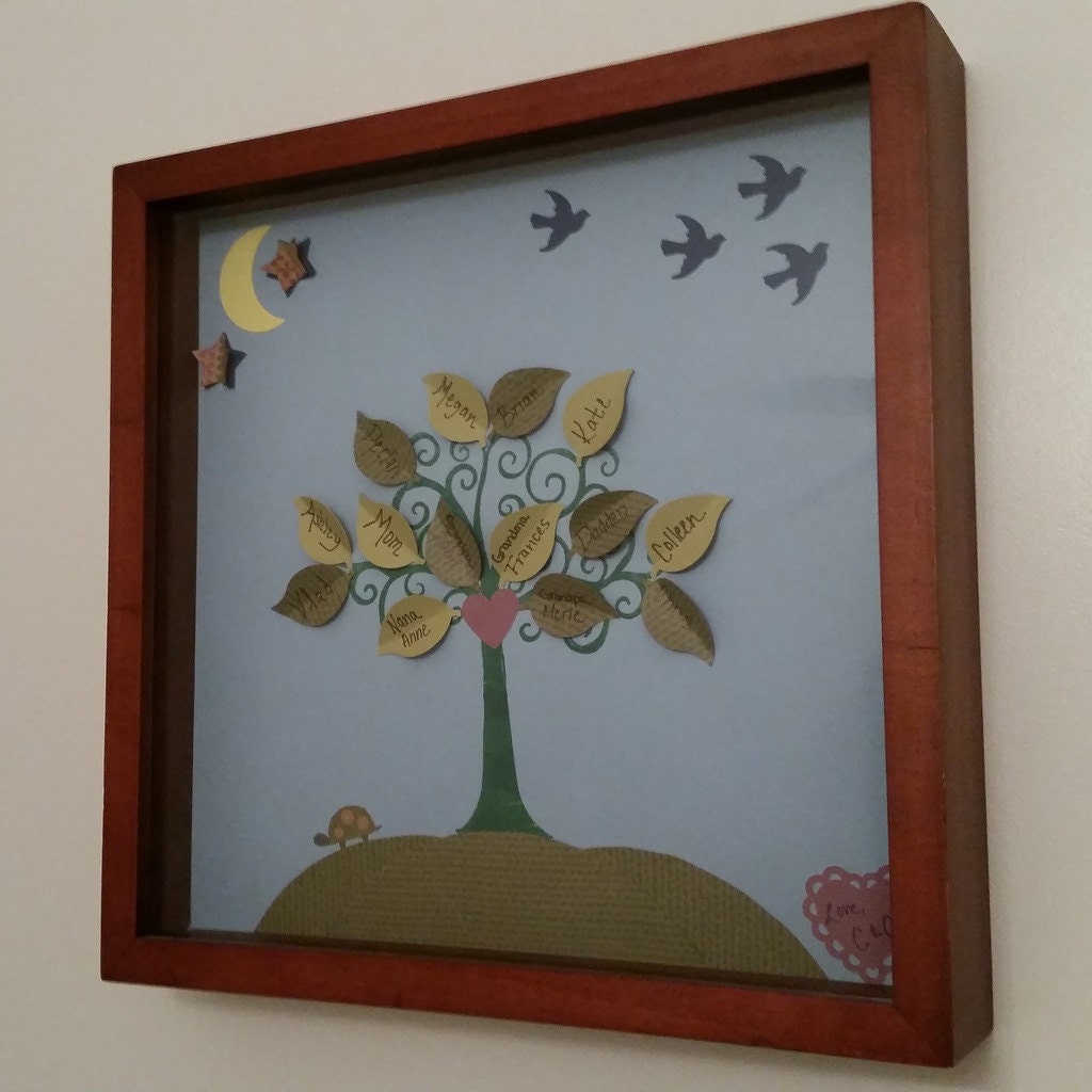 Family Tree Shadow Box Hilltop Theme