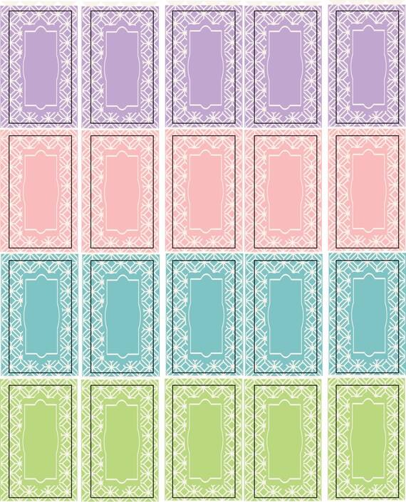 20 blank small bottle labels essential oil labels for spray bottles