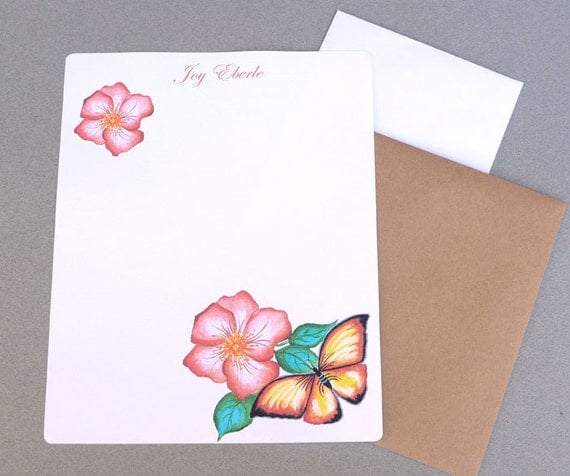 personalized writing paper and envelopes