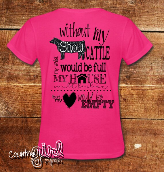 show cattle t shirts