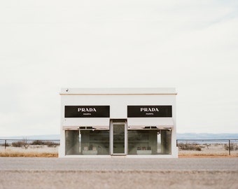 Fine Art Print of Prada Marfa from 120 FILM! Photo, Marfa, Texas, Landscape, Desert, West, Installment, Architecture, Photograph