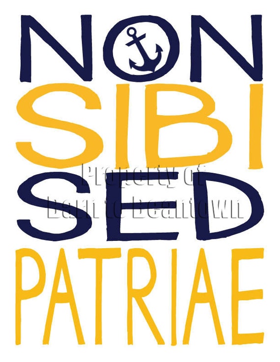 items-similar-to-navy-motto-non-sibi-sed-patriae-print-on-etsy