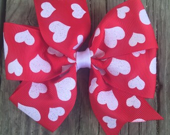 Valentine's Hearts Bow