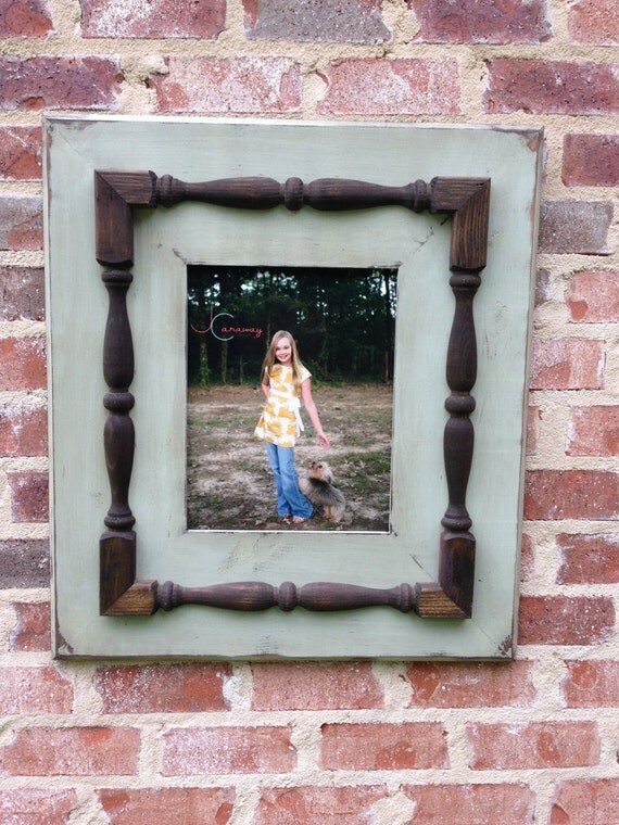 Items similar to Large 11 x 14 picture frame with spindles. on Etsy
