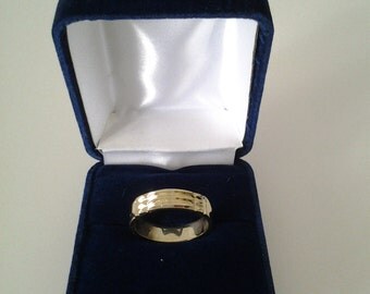 Bague Altante 5 mm Or Blanc 10K - Talisman de Protection-d'Harmonisation du Corps Physique & Énergétique **FREE SHIPPING*
