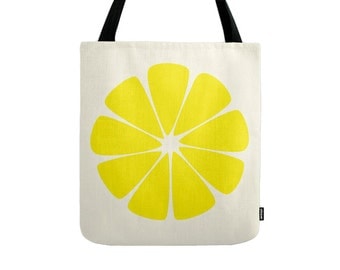 Yellow tote bag Yellow bag Yellow canvas tote bag summer tote bag gift for her Yellow shoulder bag canvas bag summer bag Latte 2 Wear