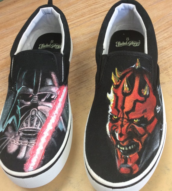Star Wars custom painted men's shoes.