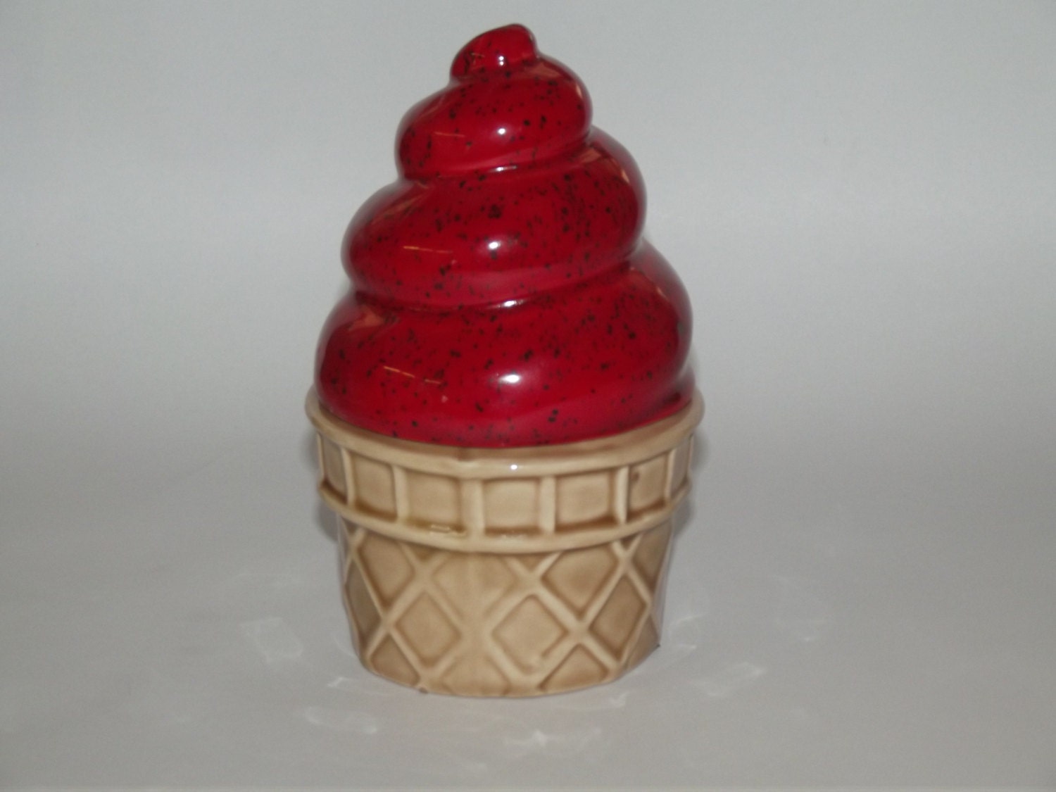 Ceramic Ice Cream Cone Trinket box by CeramicWonders on Etsy