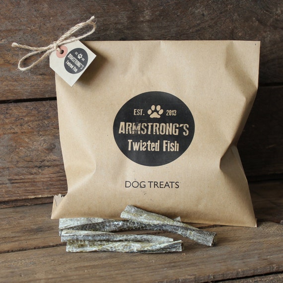 Items similar to Cod Skin Dog Treats Fish Healthy Natural Handmade Grain Gluten Free