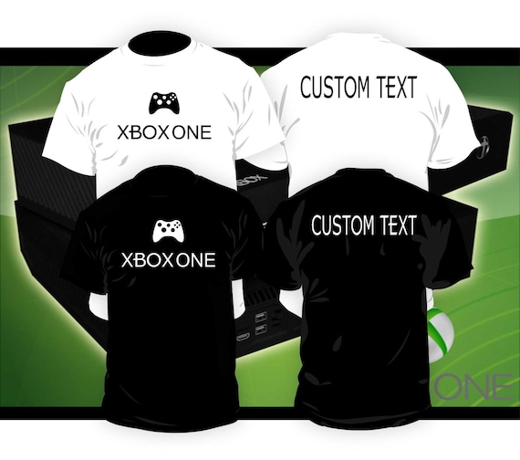 Xbox One Shirt w/ CUSTOM PRINT by thecustomtee on Etsy