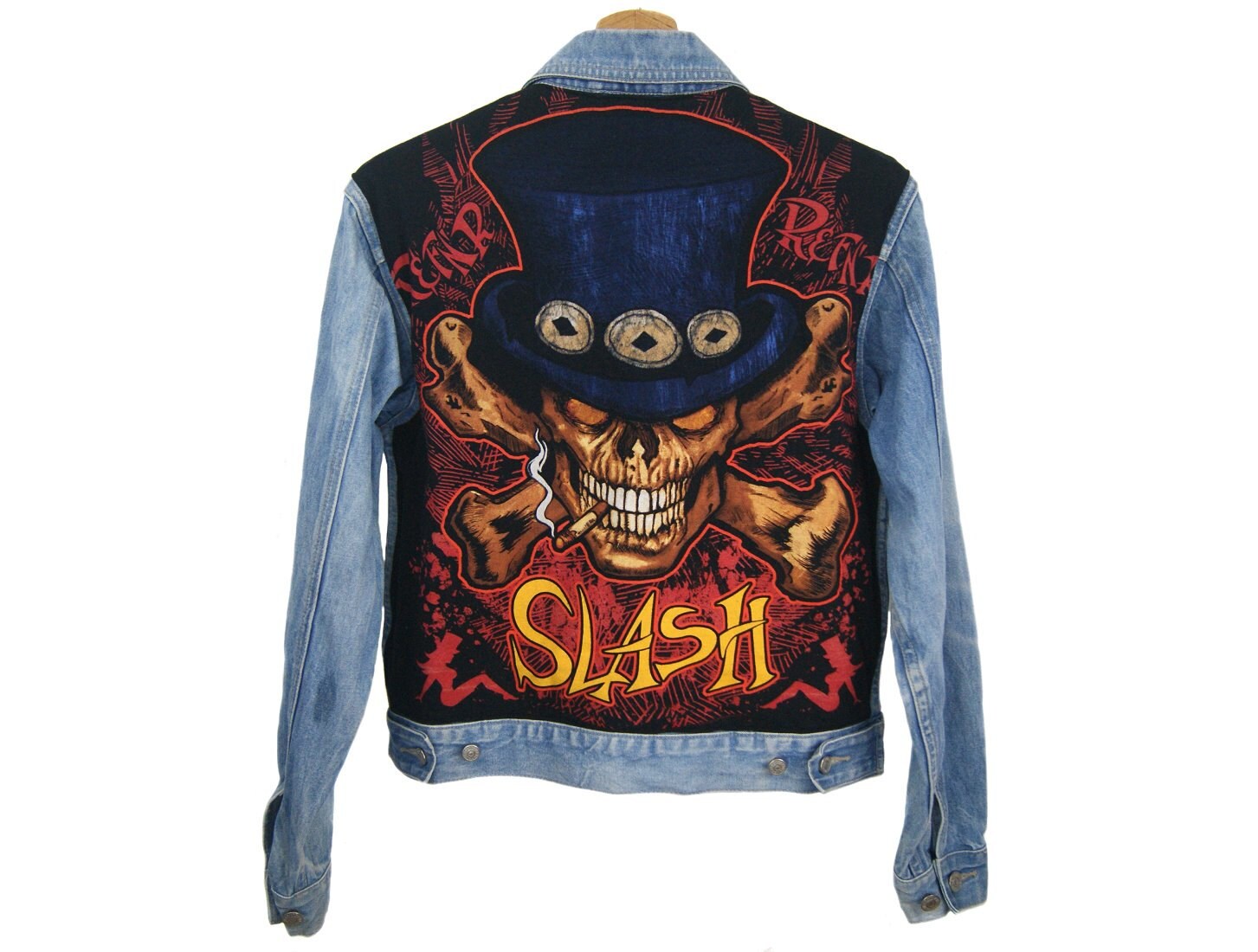 SLASH. JEANS JACKET with studs