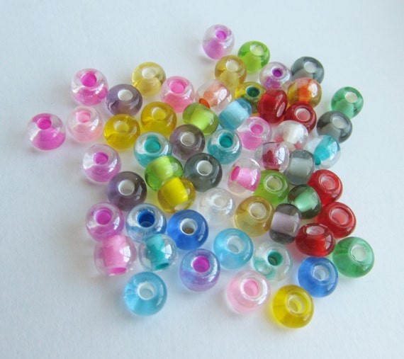 Large Glass Beads Assorted Colors by PrimroseBeads on Etsy