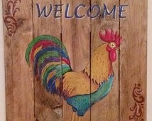 Popular items for rustic rooster on Etsy