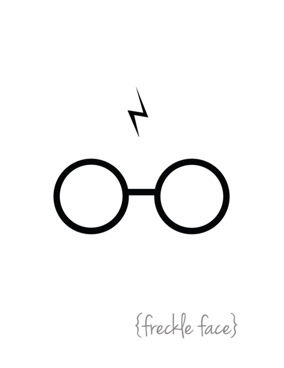 Harry Potter Glasses and Scar Printable by frecklefaceprints