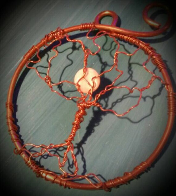 Tree of Life Copper Wire Handmade Moon Dream by FallingNLove