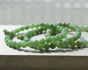 Canadian Jade Mala, 6mm - Jade Bracelet - Natural Jade - Authentic Jade - Summer Sale - 10% off - Promo Code: Summer2017