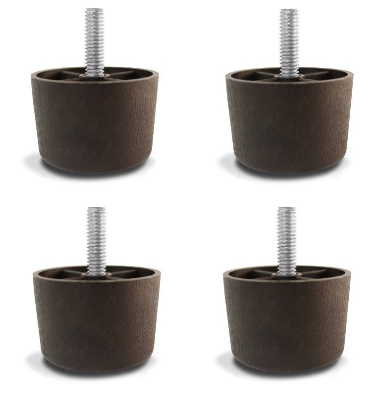 11/2 Universal Brown Plastic Furniture Legs