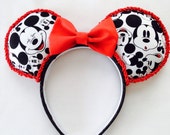 Classic Mickey Faces - Handmade Mouse Ears