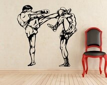 Sticker Vintage Muay Thai - Autocollant Original Années 80 - Fabriqué En Italie