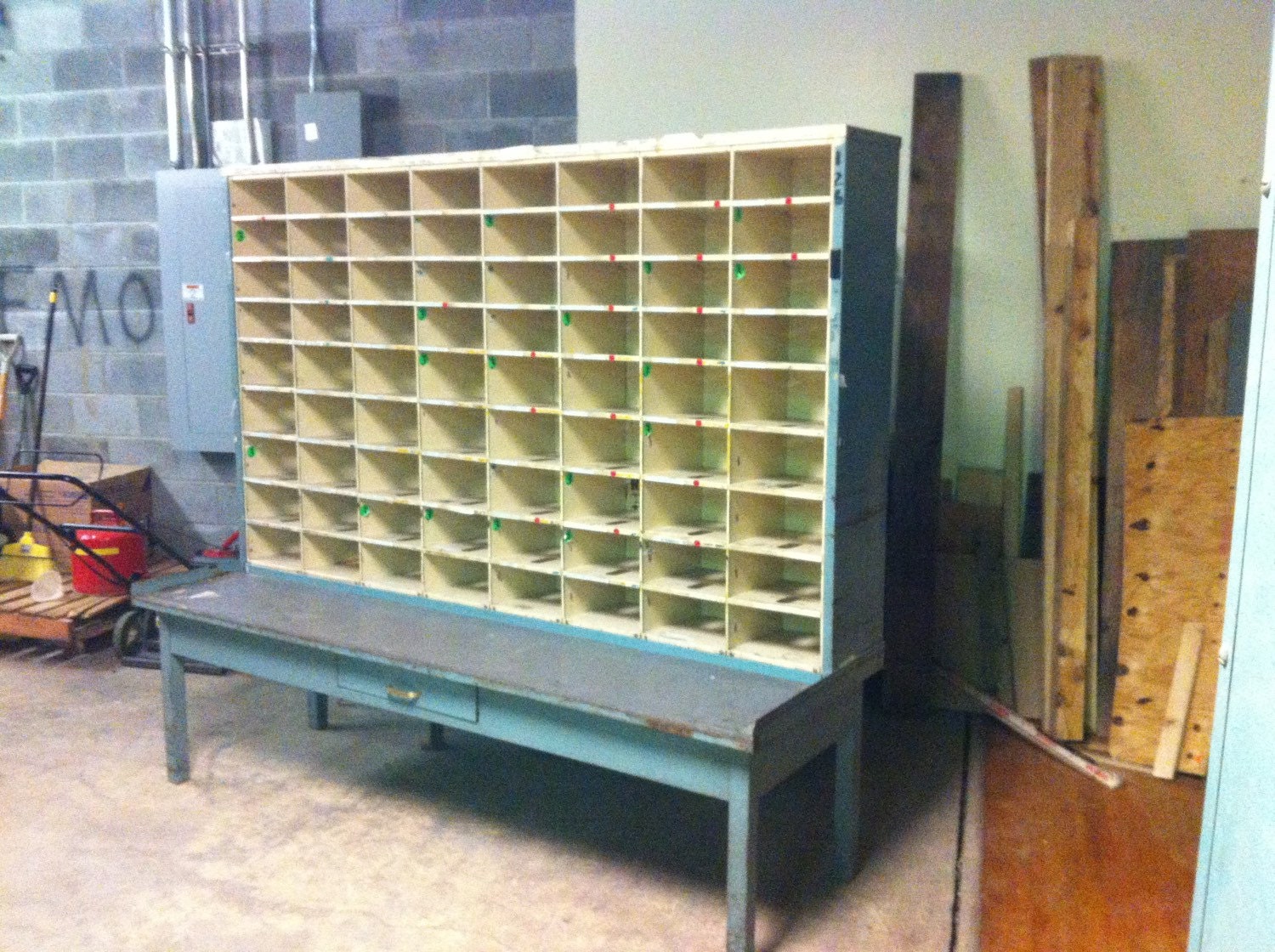 Enormous organizer sorter storage cubby mail retired