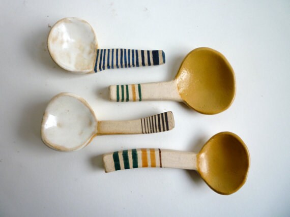 Striped Demitasse Spoons