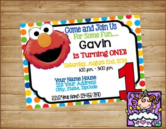 Personalized Printable Elmo Treat Bag Tags