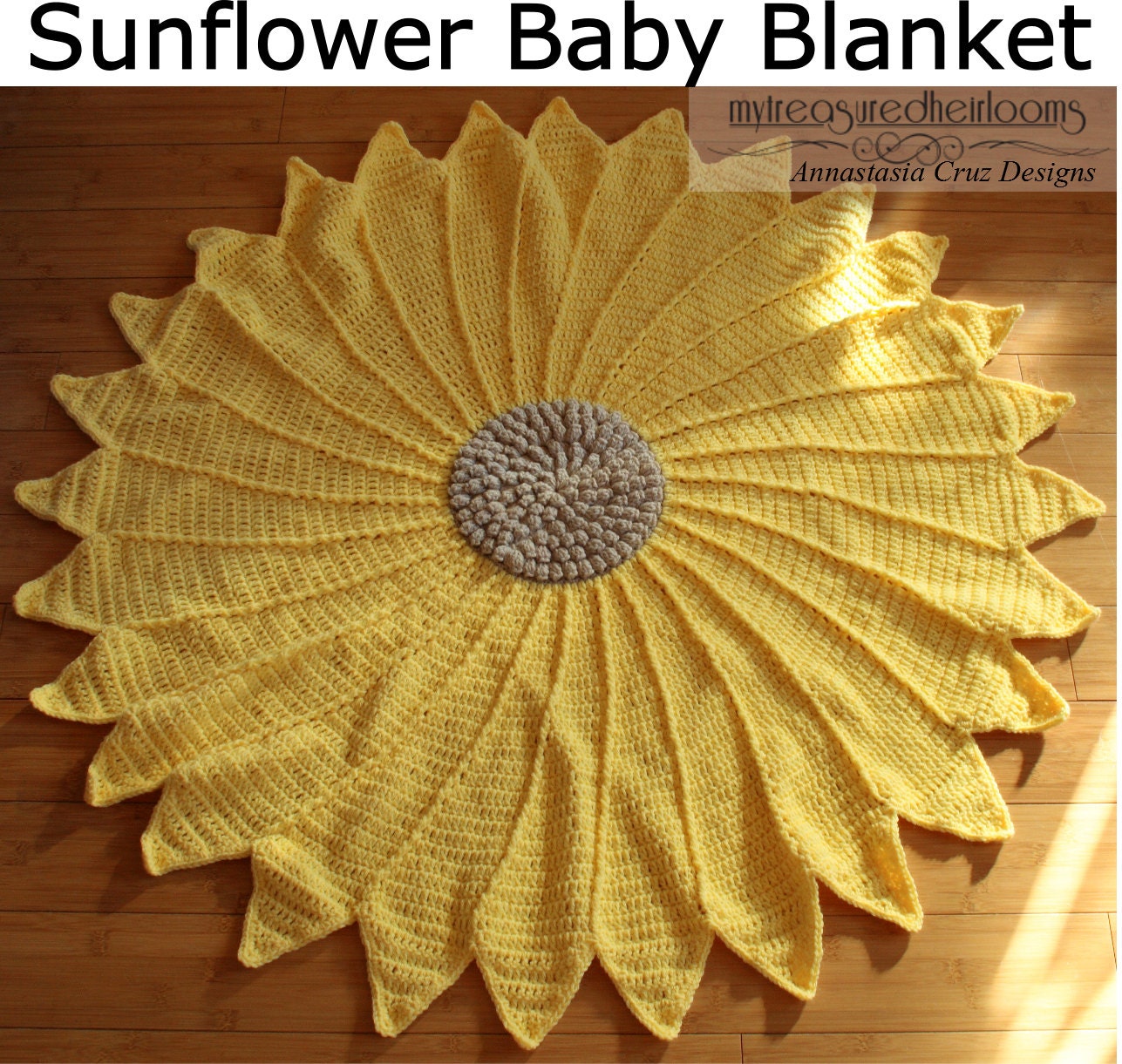 Sunflower Baby Blanket Crochet Pattern