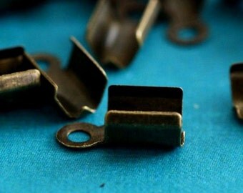 Wholesale 500pcs Antique Bronze finish large End Caps