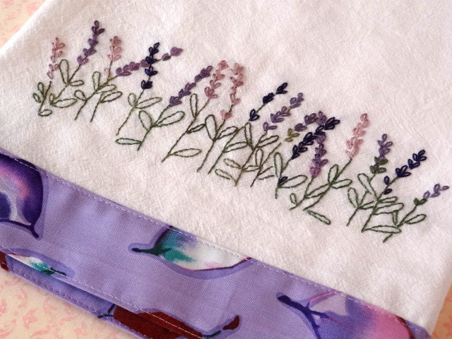 Lavender Flowers Hand Embroidery PDF Pattern Instant Download