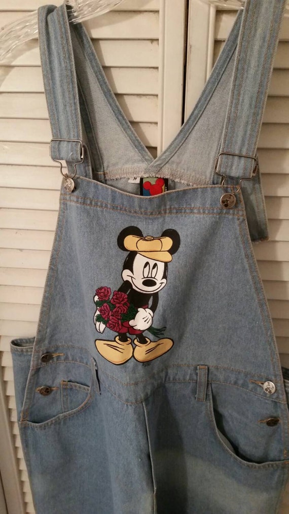 Vint. Mickey Mouse Overalls Mickey Unlimited Jeans by JunkMaster
