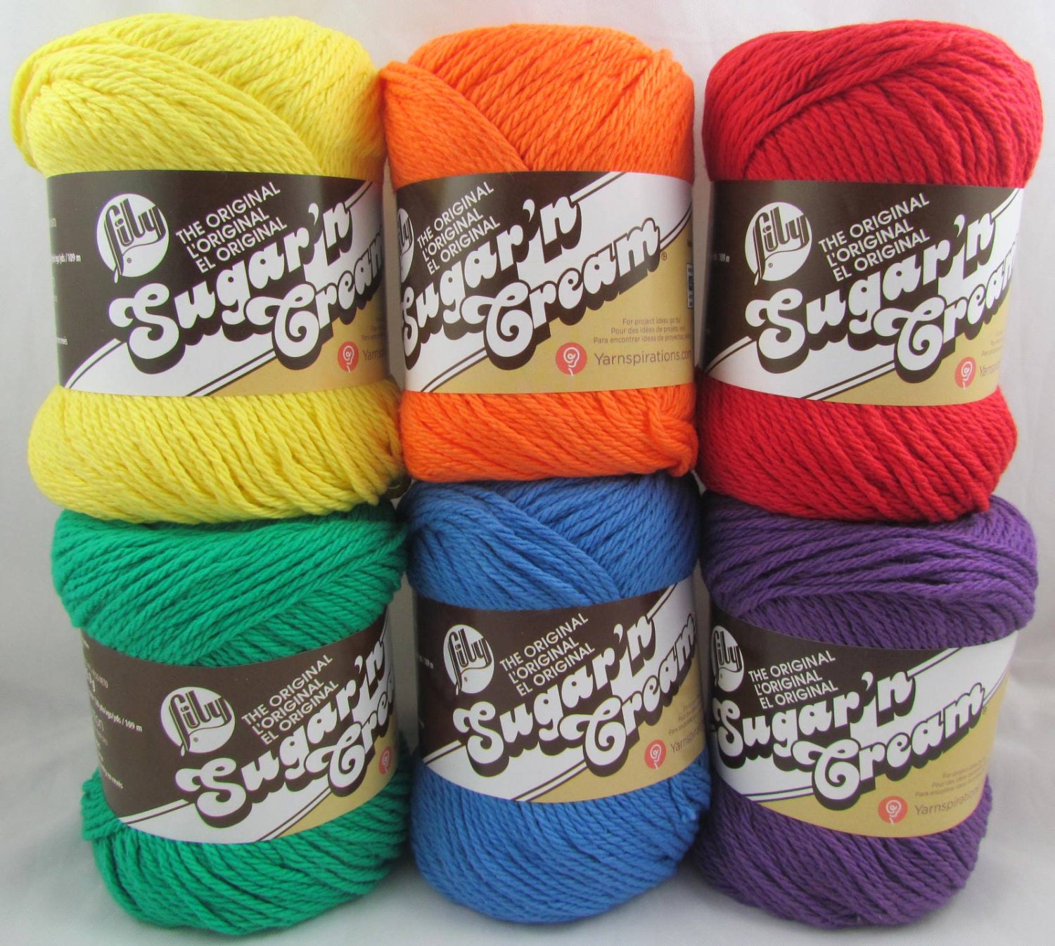 CRAYON COLORS Lily Sugar'n Cream Cotton Yarn