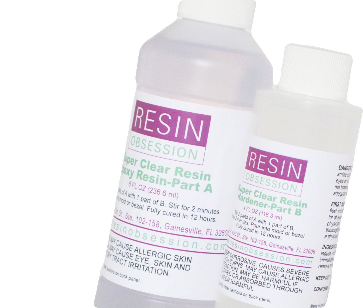 Resinobsession super clear epoxy casting resin 12 oz kit