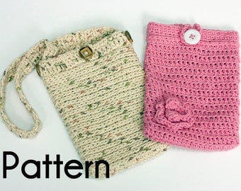 Kindle Cover Crochet Pattern, Two Kindle Carrying Case Patterns, Digital Download PDF Crochet Patterns