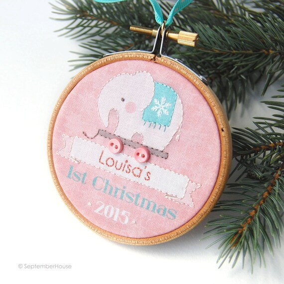 personalized baby s first christmas ornament 2015 custom personalized baby s first christmas ornament 2015 custom
